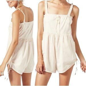 Spell & the Gypsy Collective Leelou Romper | Cream/White | Size XXS | NWT